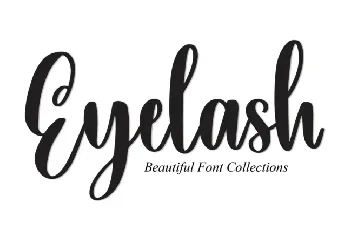 Eyelash Script font