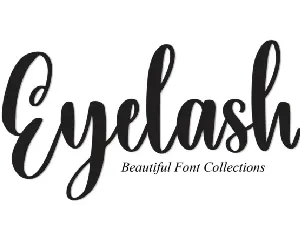 Eyelash Script font