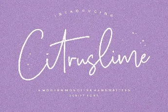 Citruslime font