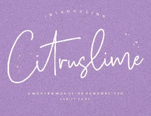 Citruslime font