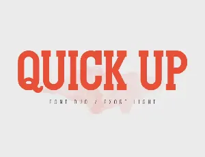 Quick Up Duo font