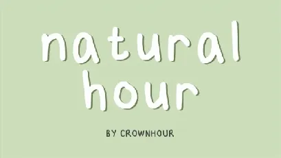 NaturalHour font