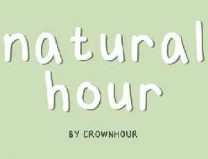 NaturalHour font