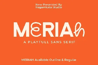 Meriah font