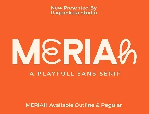 Meriah font