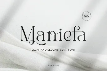 Maniefa font