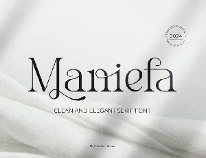 Maniefa font