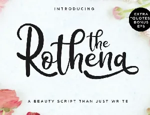 The Rothena Script font