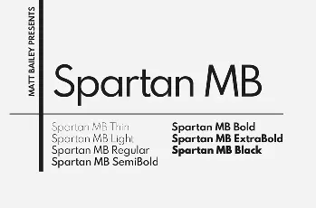 Spartan MB Family Free font