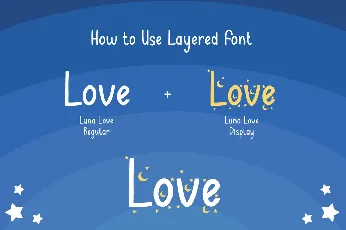 Luna love Display - Personal font