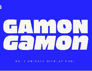 Gamon Trial font