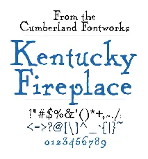 Kentucky Fireplace font