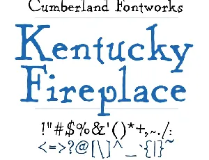 Kentucky Fireplace font