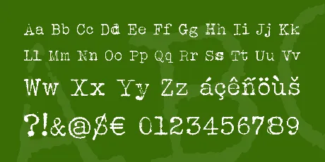 Albertsthal Typewriter font