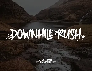 Downhill Rush font