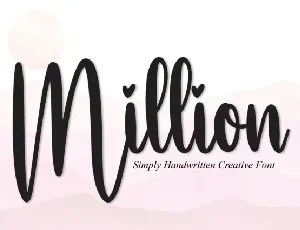 Million Script Typeface font