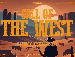 Call Of The West font