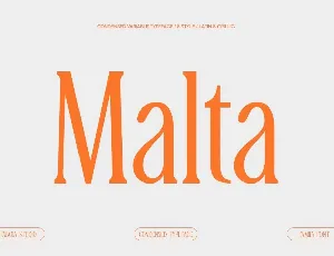 TBJ Malta Family font