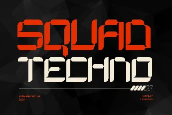 Squad Techno font