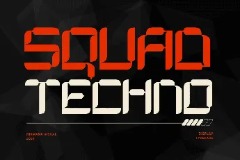 Squad Techno font