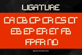 Squad Techno font