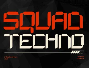 Squad Techno font