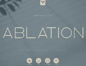 Ablation font