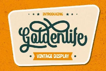 Goldenlife Vintage Display font