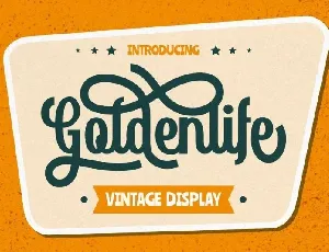 Goldenlife Vintage Display font