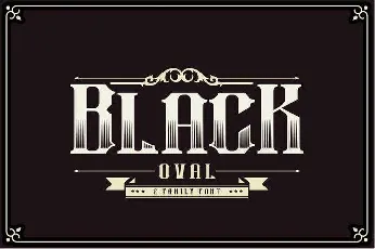 Black Oval Typeface Free font