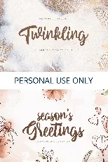 Twinkling font