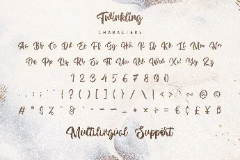 Twinkling font