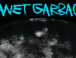 Planet Garbage font