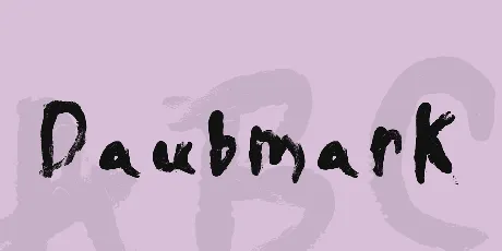 Daubmark font