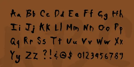 Daubmark font