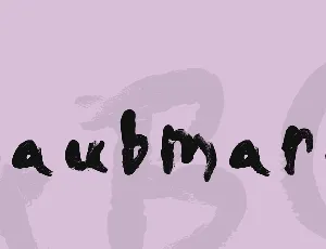 Daubmark font