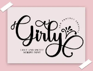 Girly Typeface font