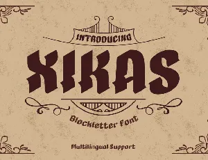 Xikas font