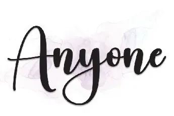 Anyone Script font