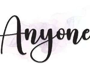 Anyone Script font