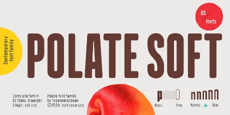 Polate Soft Family font