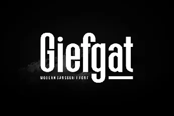 Giefgat font