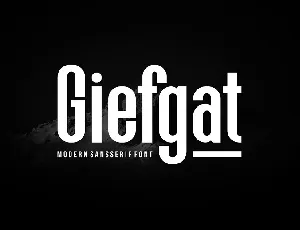 Giefgat font