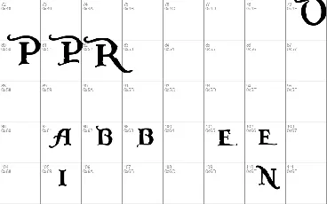 Pieces of Eight font