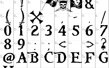 Pieces of Eight font