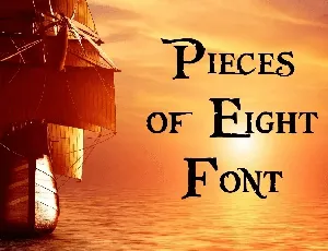 Pieces of Eight font