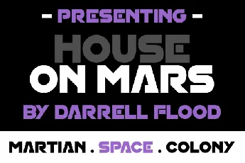 House On Mars Family font