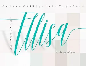 Ellisa Script font