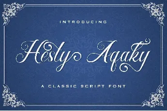 Hesty Aqaky font