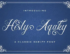 Hesty Aqaky font